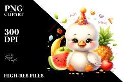 Cute Energetic Swan PNG Product Image 2