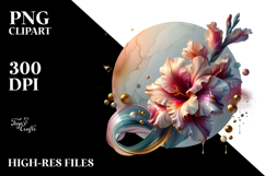 Abstract Gladiolus PNG Product Image 2
