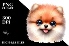Watercolor Funny Baby Pomeranian Product Image 3