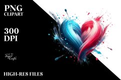 Paint Brush Style Heart PNG Product Image 2
