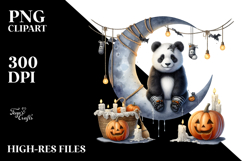 Watercolor Koala in Halloween Style PNG Product Image 2