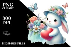 Pastel Baby Bunny PNG Product Image 2