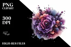 Colorful Purple Particles | Summer Clipart Product Image 3