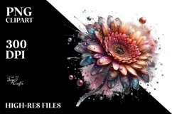 Shiny Gerbera with Metallic Insertions Clipart Product Image 3