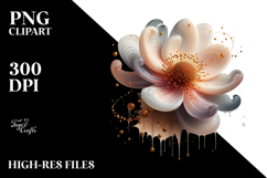 Abstract Glossy Anemone, Transparent PNG Product Image 2