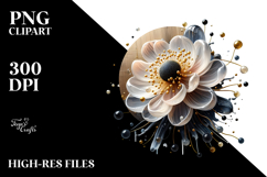 Abstract Glossy Anemone, Transparent PNG Product Image 2
