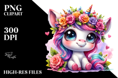 Vibrant Baby Unicorn PNG Product Image 2