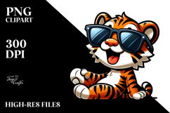 Tiger with Sunglasses, Transparent PNG Product Image 2