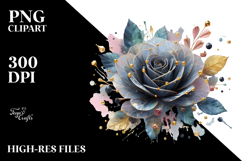 3D Rose Splash PNG Product Image 2