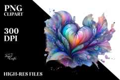 Shiny Heart Iris PNG Product Image 2