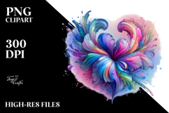 Shiny Heart Iris PNG Product Image 2