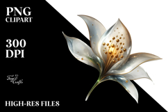 Abstract Snowdrop PNG Product Image 2