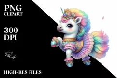 Baby Unicorn Galliard Dancer PNG Product Image 1