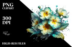 Elegant Primrose with Glossy Finish Clipart Product Image 1