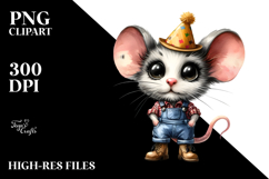 Expressive Mouse in Boots Clipart Product Image 2