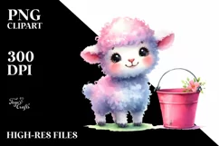 Pink-ish Baby Lamb at Bucket Product Image 3