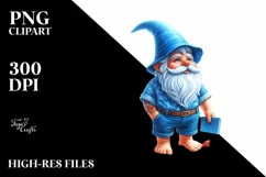 Vibrant Digital Painting of Beach Gnome Product Image 1