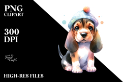 Expressive Bloodhound with Crazy Haircut, Transparent PNG Product Image 2