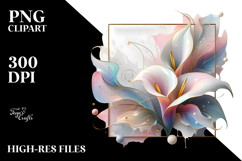 Pastel Glossy Calla Lily 20 oz Tumbler PNG Product Image 2