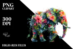 Vibrant Watercolor Elephant, 20 oz Tumbler Product Image 2