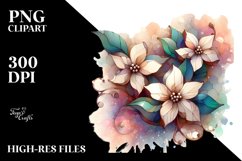 Abstract Jasmine Stained | Sublimation Clipart Product Image 3