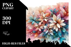 Stained Jasmine Abstract | Sublimation Clipart Product Image 3