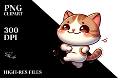 Cute Cat with Exaggerated Expression PNG Product Image 2