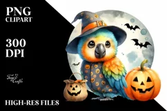 dressed for Halloween Baby Macaw PNG Product Image 3