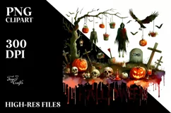Simple Halloween Zombie, Transparent PNG Product Image 3
