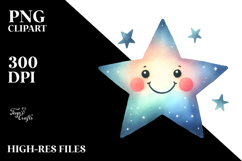 Smiling Whimsical Star PNG Product Image 2
