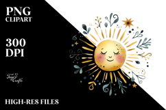 Whimsical Simple Sun PNG Product Image 2