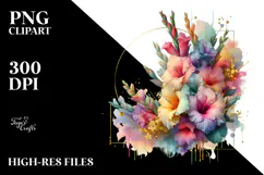 Colorful Gladiolus made of PNG Product Image 2