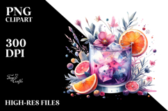 Creative Cocktail from Back PNG Product Image 2