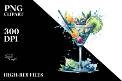 Creative Cocktail from Back PNG Product Image 2