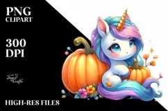 Simple Vibrant Baby Unicorn with Pumpin Product Image 1