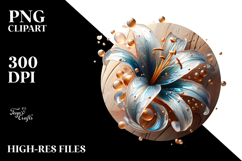 Abstract Glossy Lily, Transparent PNG Product Image 2