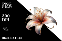 Abstract Glossy Lily, Transparent PNG Product Image 2