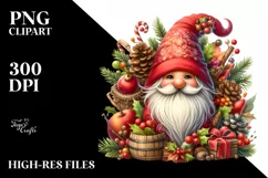Vibrant Christmas Gnome PNG Product Image 3
