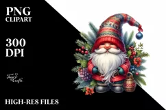 a detailed cowboy gnome, High-Res PNG Product Image 3