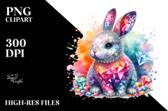Colorful Bunny Diamonds PNG Product Image 2