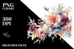 Abstract Horizontal Frame Watercolor Sublimation Clipart Product Image 3