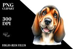 Cute Bloodhound PNG Product Image 2