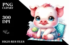 Cute Small Baby Pig | Sublimation | Clipart Product Image 3