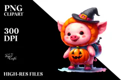 Vibrant Baby Pig Halloween Product Image 2