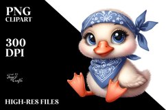 Funny Baby Goose Bandana Clipart Product Image 1