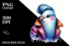 Cute Baby Dove Watercolor PNG Product Image 3