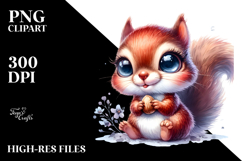 Energic Baby Squirrel with Big Eyes,Transparent PNG Product Image 2