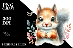 Cute Baby Squirrel, Transparent PNG Product Image 2