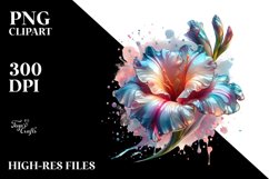 Abstract Glossy Gladiolus | Clipart Product Image 3