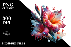 Abstract Gladiolus | Clipart Product Image 2